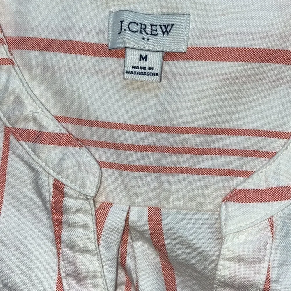 NWOT!J.Crew Striped Button Down Top!